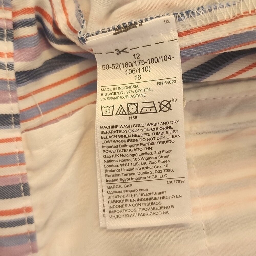 Gap Striped Shorts Size 12 - Picture 4 of 4